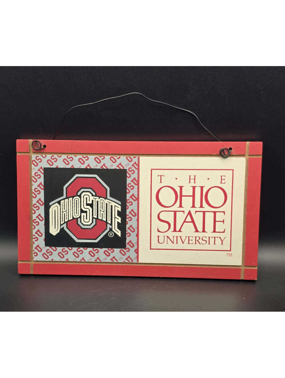 Ohio State University Wooden Sign 7 inches by 4 inches